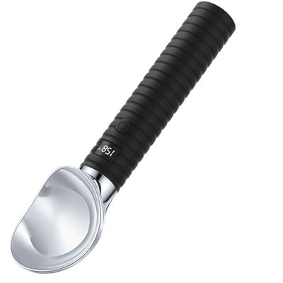 jeekfrose Rechargeable Electric Ice Cream Scoop with LED Display, 158F Fast Heating Ice Cream Scooper, IP67 Waterproof, Ergonomic Handle for Hard Ice Cream, Gelato & Frozen Yogurt, Suitable for Senio