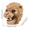 Dinosaur and Jungle Animal Realistic Latex Soft Headwear Toys Party Show Imaginative Play Hand Puppets (Lion) view 2