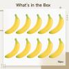 10 Pcs Realistic Artificial Banana, Fake Individual Yellow Bananas, Kitchen Home Decor, Little One's Toy, Teaching Props view 2