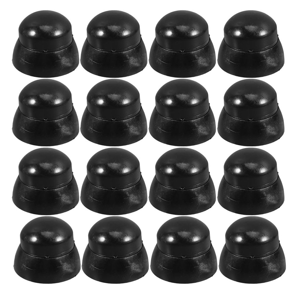 WESIEVYA 20pcs Plastic Nut Caps and Bolt Protective Covers for Playground Equipment, Black Screw Bolt Covers for M8/m10 Screws, Safety Hardware for s Play Sets