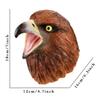 Dinosaur and Jungle Animal Realistic Latex Soft Headwear Toys Party Show Imaginative Play Hand Puppets (Golden Eagle) view 2