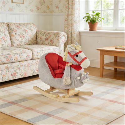 Rocking Horse Toy, Soft Kids Rocking Horse