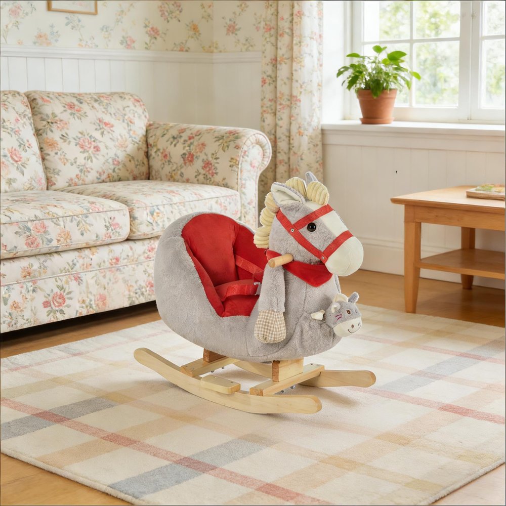 Rocking Horse Toy, Soft Kids Rocking Horse