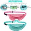 Seashell Bag for Kids, 2Pcs Mesh Beach Bags Zippered Beach Toy Bag with Adjustable Strap, Seashell Collecting Bags Waist for Boys Girls view 4