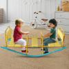 Kindergarten Children Outdoor Rocking Horse, Outdoor Park Playground Equipment Double or Triple Seesaw Swinging Fun view 2