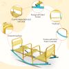 Kindergarten Children Outdoor Rocking Horse, Outdoor Park Playground Equipment Double or Triple Seesaw Swinging Fun view 4