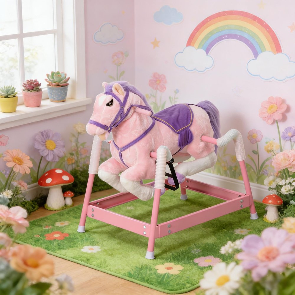 Soft Rocking Horse Toy, Kids Rocking Horse