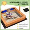Children Sand Play Station Outdoor, Kids Wooden Sandbox view 3