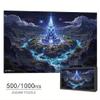 WRJGLS 500 1000 Piece Puzzle for Adults Magical Tower, Starry Sky, Mountainous Landscape, Eco-Friendly Recycled Paper Fun & Challenging Family Game Gift for Friends and Family view 2
