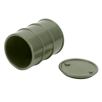 SPYMINNPOO RC Car Fuel Tank, Mini Simulated Plastic Decoration with Openable Design for 1/18 1/24 Scale AXIAL SCX24 (Dark Green)