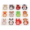Hilitand 12pcs Monthly Baby Stickers, Cute Cartoon Photo Props for Newborn 1-12 Month Memories, with Easy Peel and Stick Design view 4