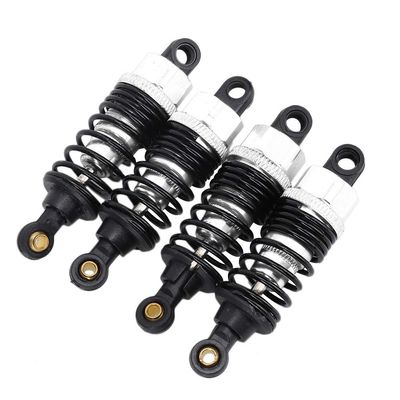 Julihai 4Pcs Aluminum Alloy for 1 10 RC Car, with High Protection and Long Durability, Replacement Accessory for HSP Exceed HPI (Silver)