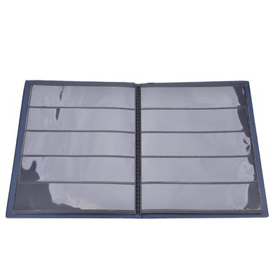 SPYMINNPOO Stamps Album Practical 10 Pages Holder Book for Stamps Collectors, Blue Capacity Album for 400-500 Small Size, Suitable for Stamp Collecting Enthusiasts (Blue)