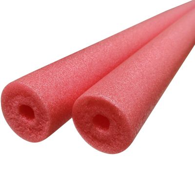 2-Pack 60" Floating Pool Noodles Foam Tube, Soft Large Black Foam Noodle, Thick Hollow Noodles, Bulk Swim Noodles for Pool, Beach, Crafts, DIY Projects, Extra Dense & Durable (Red)