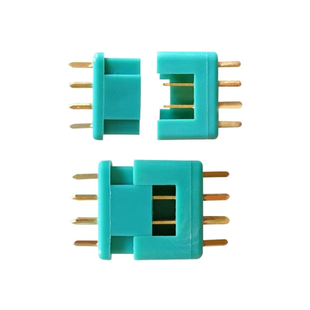 5 Pairs MPX Connector 6 Pin Multiplex Plug Plated Pin 30Amp Male Female Connector Compatible with RC Aircraft