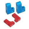2Pcs Metal Servo Mount Servo Fixed Bracket Stand for Tamiya TT02 XV01 TB03 TT-02 XV-01 TB-03 1/10 RC Car Upgrade Parts(Blue) view 2