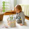 ROBUD Wooden Activity Cube, Activity Center for Baby, 7-in-1 Montessori Toys for 1+ Year Old Toddlers, Educational Toys for Garden World Theme view 2