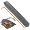 36" Craps Dealer Stick Set Rattan Rake with Carrying Bag & Authentic Casino Dice Pair (Yellow) view 1
