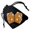 36" Craps Dealer Stick Set Rattan Rake with Carrying Bag & Authentic Casino Dice Pair (Yellow) view 2