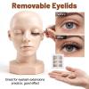 QFGasre Replacement Eyelids for Lash Mannequin Heads Removable Realistic Eyelids view 3