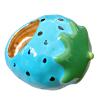 diyebof Unique Enameled Fruit Rings Colorful Rings Lightweight Jewelry Accessory for Fashionable Women and Parties (Blue Strawberry) view 1