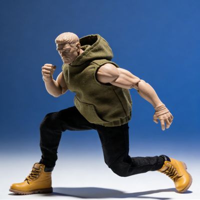 1/12 Scale Army Green Sleeveless Hoodie + Straight-Leg Pants for 6" Body Action Figure, Action Doll Clothes Set for Action FiguresNo Figure