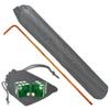 36" Craps Dealer Stick Set Rattan Rake with Carrying Bag & Authentic Casino Dice Pair (Green) view 1