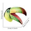 Dinosaur and Jungle Animal Realistic Latex Soft Headwear Toys Party Show Imaginative Play Hand Puppets (Toucan) view 2