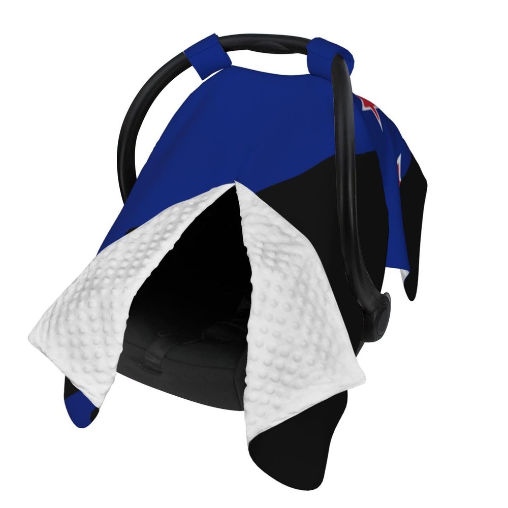 New Zealand Flag Kiwi Art Baby Car Seat Cover & Breastfeeding Nursing Cover - Breathable Stretch Fabric Multi-Use Nursing Cover for Breastfeeding
