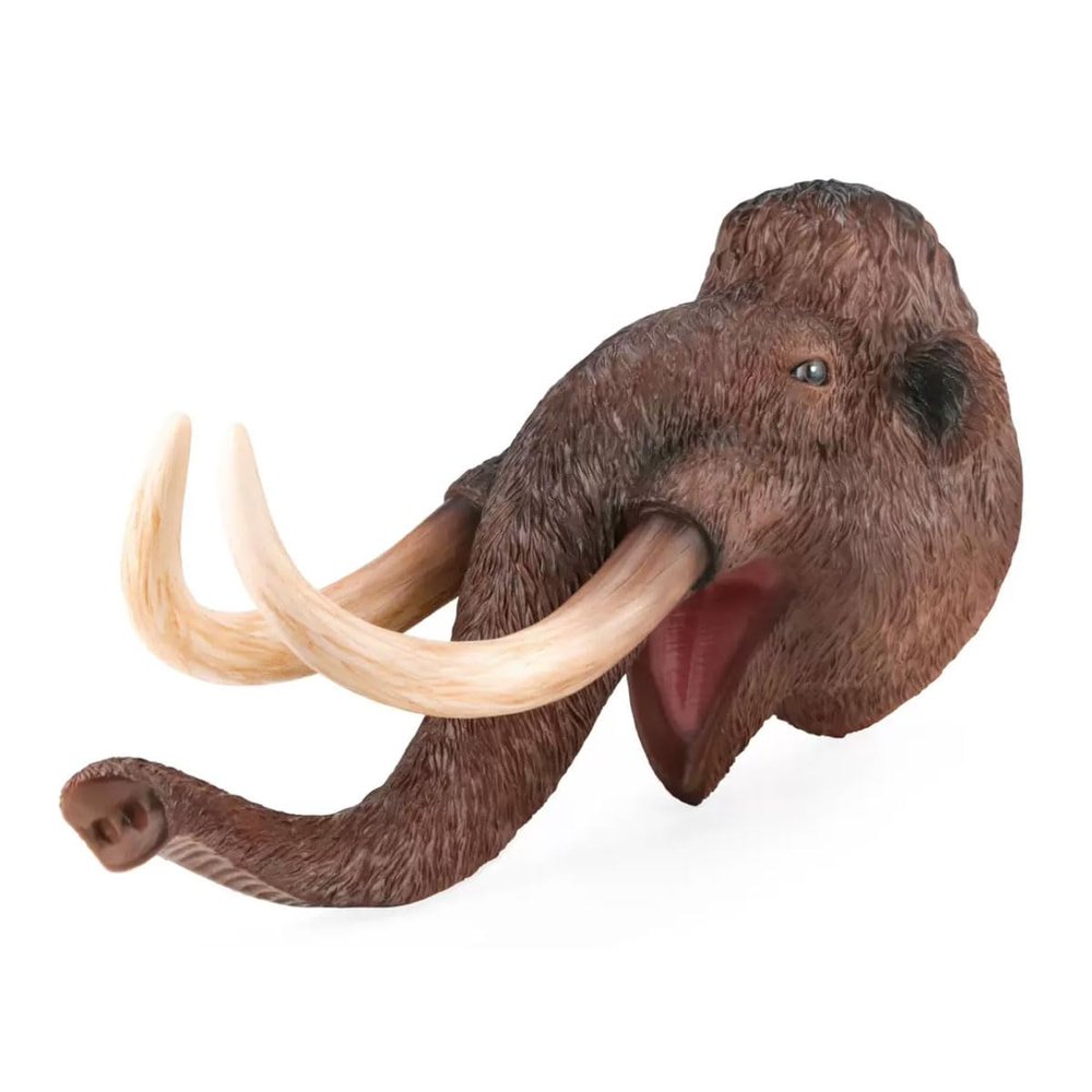 Dinosaur and Jungle Animal Realistic Latex Soft Headwear Toys Party Show Imaginative Play Hand Puppets (Mammoth)