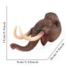 Dinosaur and Jungle Animal Realistic Latex Soft Headwear Toys Party Show Imaginative Play Hand Puppets (Mammoth) view 2