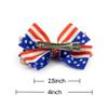 JCLIFE Patriotic Hair Bows for Girls 4th of July Accessories 2 Pcs 4" view 2