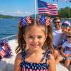 JCLIFE Patriotic Hair Bows for Girls 4th of July Accessories 2 Pcs 4" view 4