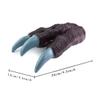 Dinosaur and Jungle Animal Realistic Latex Soft Headwear Toys Party Show Imaginative Play Hand Puppets (Brown Claw) view 4