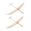 FRCOLOR 2pcs Wooden Glider Airplane Toy: Hand-Throw Model - Blank Unfinished Wood Glider for Painting Assembly - Fun Outdoor Toy for Boys Ages 4 & Up view 1