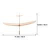 FRCOLOR 2pcs Wooden Glider Airplane Toy: Hand-Throw Model - Blank Unfinished Wood Glider for Painting Assembly - Fun Outdoor Toy for Boys Ages 4 & Up view 2