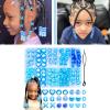 100PCS Beads for Hair Multiple Styles Kids Beads for Hair Heart and Round Hair Beads for Girls Cute Braids Accessories for Toddlers view 2