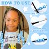 100PCS Beads for Hair Multiple Styles Kids Beads for Hair Heart and Round Hair Beads for Girls Cute Braids Accessories for Toddlers view 3