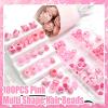 100PCS Beads for Hair Multiple Styles Kids Beads for Hair Heart and Round Hair Beads for Girls Cute Braids Accessories for Toddlers view 4