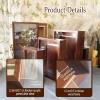 Clear Acrylic Display Case with Solid Wood Frame, Small Show Case Cabinets for Figures, Stackable Acrylic Box for Showroom(27.5x22.5x14.3cm/10.8x8.9x5.6in) view 2