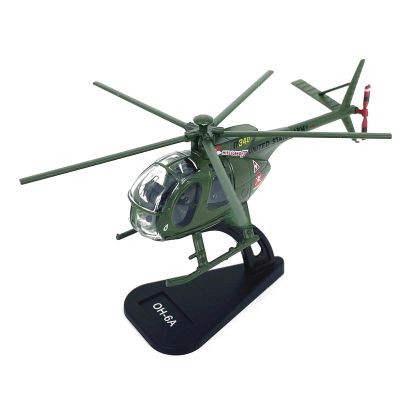 MLKOSS Simulation Alloy Aircraft Model 1:100 Alloy US Army OH-6A Cayuse Helicopter Model Accessory