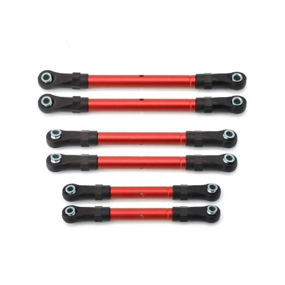 Compatible with Traxxas for Slash for Hoss 4x4 1/10 RC Car Upgrade Parts Accessories Metal Turnbuckles Pull Rod Link Rod Steering Rod Set RC Assortment