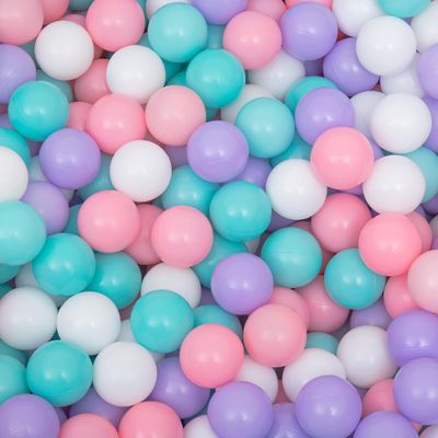 AYUYK Ball Pit Balls for Toddlers 2.2", Non-Toxic BPA Free Crush Proof Plastic Balls for Ball Pit, Children's Water Play Sensory Toys, Colorful Round Balls for Play Tent