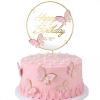 13Pcs 3D Butterfly Cupcake Topper Pink Cupcake Toppers for Girls Women's Happy Birthday Cake Decorations Floral Wedding Party Decorations view 1