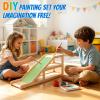 Wood Toy Car Garage Display Case and Parking Rack with Ramp for Hot Wheels view 4
