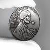 1941 Pipe Smoker Vagrant Hobo Coin Pendant Pouch - U.S Jewelry Dollar Liberty Eagle Lucky Morgan Pendant Arts Challenge Coin Pendant Bag view 3