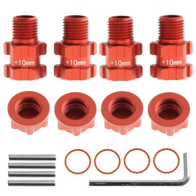 4PCS Wheel Hex Hub Adapter for Arrma Senton Granite 4X4 3S Upgraded Spare Part, 14mm to 17mm