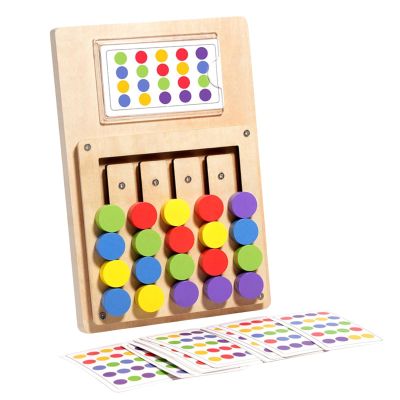 Color Sorting Sensory Toy - Slide Puzzle Board Game | Logic Color Matching Puzzles, Educational Brain Training Toy for Kids Teens Elderly Road Trip Holiday Home Outdoor Travel Use