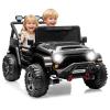 2 Seater Ride on Car Toy for Kids, 24V 4x4 Ride-on Truck, w/Parent Control, Soft Start, 3 Speed, 4-Wheeler Suspension, Bluetooth, LED Lights, Electric Car for Kids Toddler Ages 3-8, Black view 2