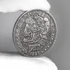 1887 Skeleton Statue of Liberty Hobo Coin Pendant Pouch - US Eagle Novelty Lucky Coin Morgan Coin Challenge Coin Commemorative Coin Jewelry Bag view 3